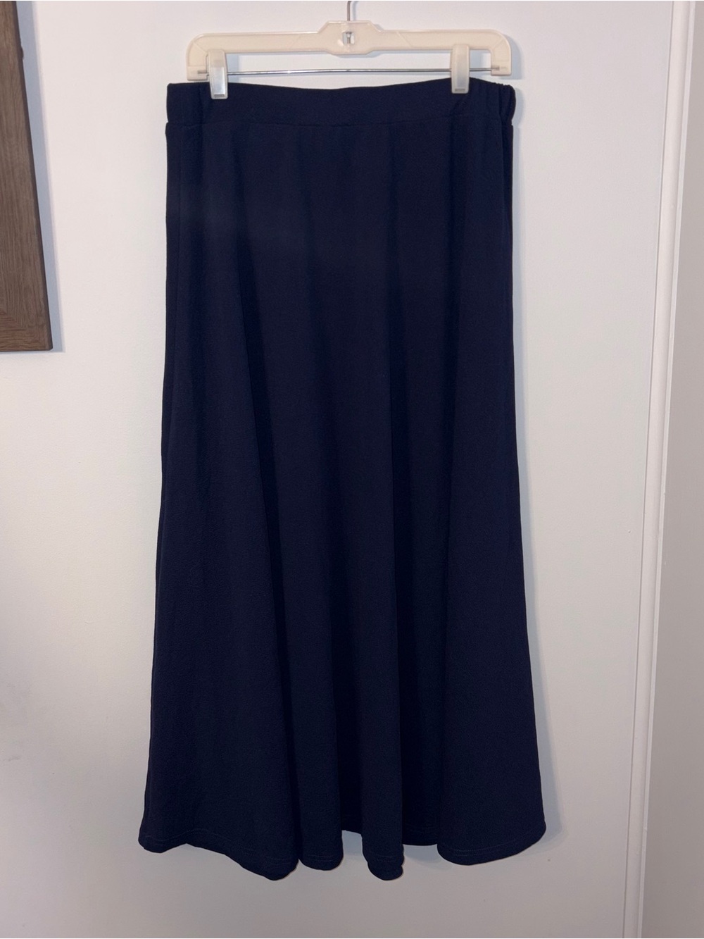 Moosta SHEIN navy flowy maxi skirt elastic high waist for a comfortable fit XL